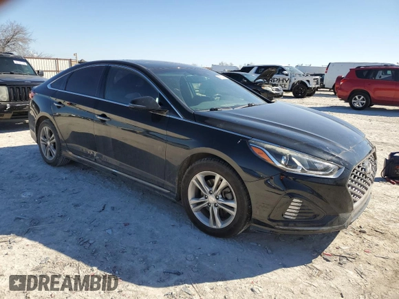 2018 Hyundai Sonata Sport with VIN 5NPE34AF3JH615833, listed as a Copart auction lot 45702425 with 63,522 mi miles and Salvage Title. Bid and sale history available at carsss.com. Image 4.
