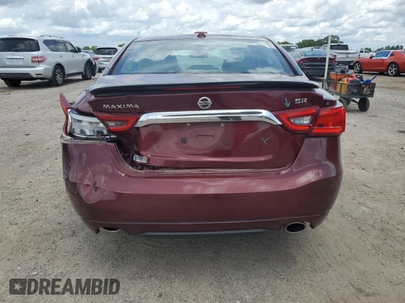 2016 Nissan Maxima SR with VIN 1N4AA6AP5GC404071, listed as a Copart auction lot 60612015 with 34,917 mi miles and Salvage title. Bid and sale history available at DreamBid. Image 6.