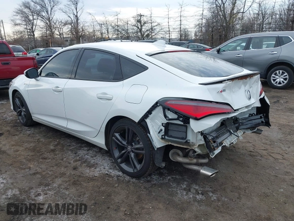 2024 Acura Integra w/A-Spec Package with VIN 19UDE4H35RA001467, listed as a IAAI auction lot 41717185 with 17,507 mi miles and . Bid and sale history available at carsss.com. Image 3.