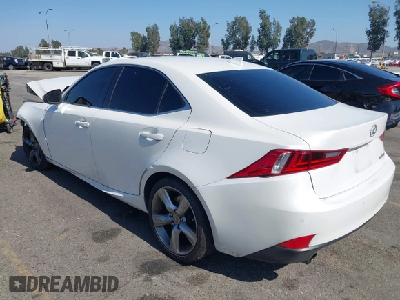 2015 Lexus IS 350 with VIN JTHBE1D21F5014656, listed as a IAAI auction lot 42554384 with 125,886 mi miles and . Bid and sale history available at DreamBid. Image 3.