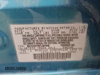 2015 Nissan Note SV with VIN 3N1CE2CP5FL397948, listed as a Copart auction lot 50078875 with 70,198 mi miles and Salvage Title. Bid and sale history available at DreamBid. Image 14.