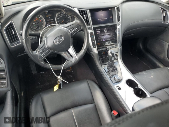 2020 Infiniti Q50 Luxe z VIN JN1EV7AP0LM207550, wystawiony jako Copart lot #54561625 z przebiegiem 103 591 mil mil oraz Szkoda całkowita • Salvage title. Historia ofert i sprzedaży dostępna na DreamBid. Obrazek 8.
