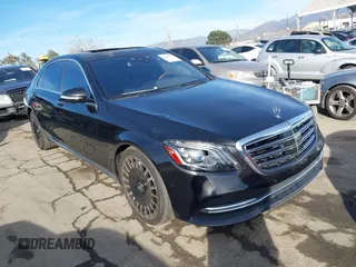 2018 Mercedes-Benz S 560 with VIN WDDUG8DB0JA385097, listed as a IAAI auction lot 41384874 with 76,423 mi miles and . Bid and sale history available at carsss.com. Image 1.