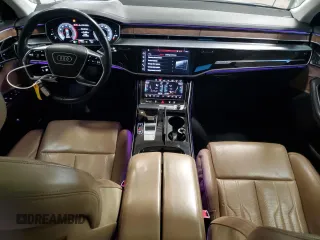 2019 Audi A8 L with VIN WAU8DAF89KN010958, listed as a Copart auction lot 42954435 with 125,582 mi miles and Salvage Title. Bid and sale history available at carsss.com. Image 8.