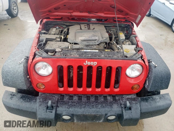 2012 Jeep Wrangler Unlimited Sport with VIN 1C4BJWDG9CL152362, listed as a Copart auction lot 55319935 with 84,641 mi miles and Salvage title. Bid and sale history available at DreamBid. Image 11.