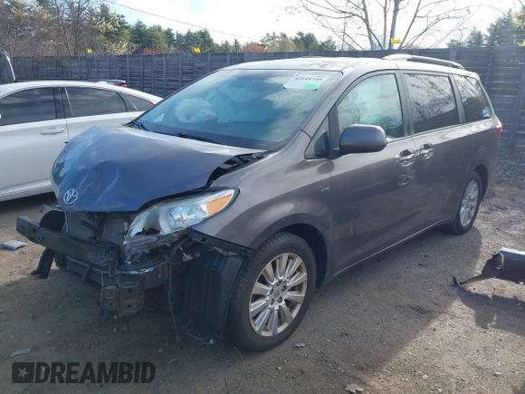 2016 Toyota Sienna Limited with VIN 5TDDK3DC2GS139510, listed as a IAAI auction lot 42148749 with 145,509 mi miles and . Bid and sale history available at DreamBid. Image 2.