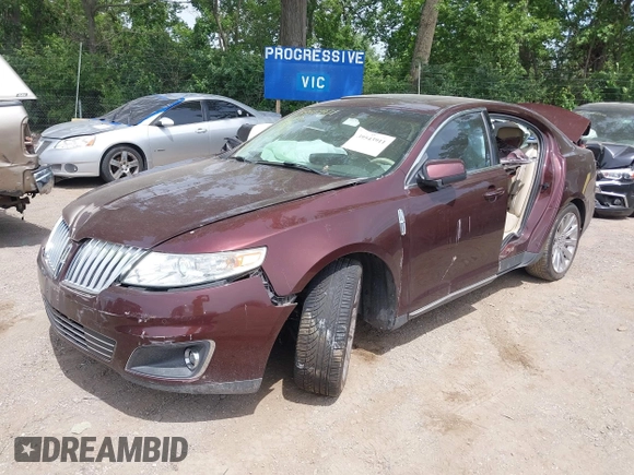 2012 Lincoln MKS with VIN 1LNHL9DRXCG802389, listed as a IAAI auction lot 39543911 with 97,957 mi miles. Bid and sale history available at carsss.com. Image 2.