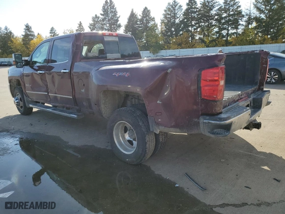 2017 Chevrolet Silverado 3500HD LTZ with VIN 1GC4K0CY3HF129453, listed as a Copart auction lot 77755064 with 0 mi miles and Salvage Title. Bid and sale history available at carsss.com. Image 2.