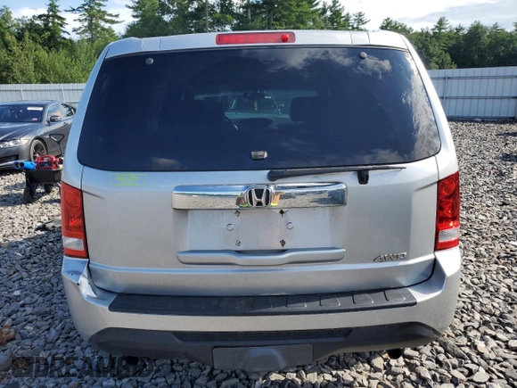 2012 Honda Pilot LX with VIN 5FNYF4H23CB005813, listed as a Copart auction lot 66602484 with Not Provided miles and Salvage Title. Bid and sale history available at carsss.com. Image 6.