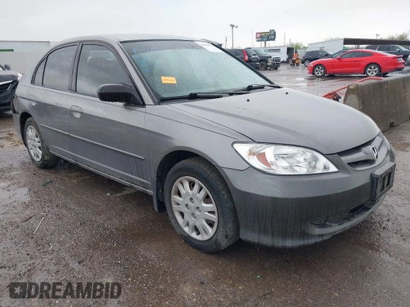 2005 Honda Civic LX with VIN 2HGES16525H614268, listed as a IAAI auction lot 41948313 with 207,657 mi miles and . Bid and sale history available at DreamBid. Image 1.
