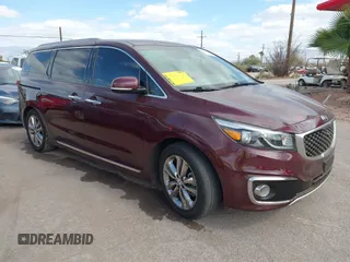 2016 Kia Sedona SX-L with VIN KNDME5C13G6128700, listed as a IAAI auction lot 41568326 with 98,951 mi miles. Bid and sale history available at carsss.com. Image 1.
