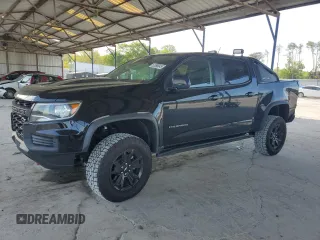 2021 Chevrolet Colorado 4WD ZR2 with VIN 1GCGTEEN2M1132149, listed as a Copart auction lot 53398045 with 62,266 mi miles and Salvage title. Bid and sale history available at DreamBid. Image 1.