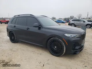 2021 BMW X7 ALPINA XB7 with VIN 5UXCX6C16M9F12347, listed as a Copart auction lot 43182975 with 33,065 mi miles and Salvage Title. Bid and sale history available at carsss.com. Image 4.