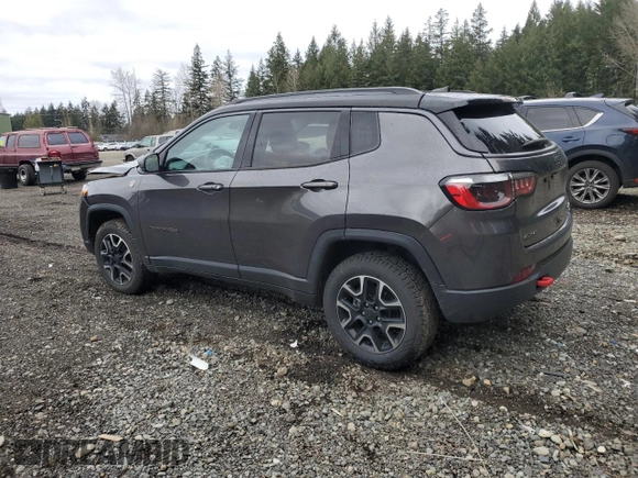 2021 Jeep Compass Trailhawk with VIN 3C4NJDDB6MT564914, listed as a Copart auction lot 49703385 with 45,547 mi miles and Salvage title. Bid and sale history available at DreamBid. Image 2.