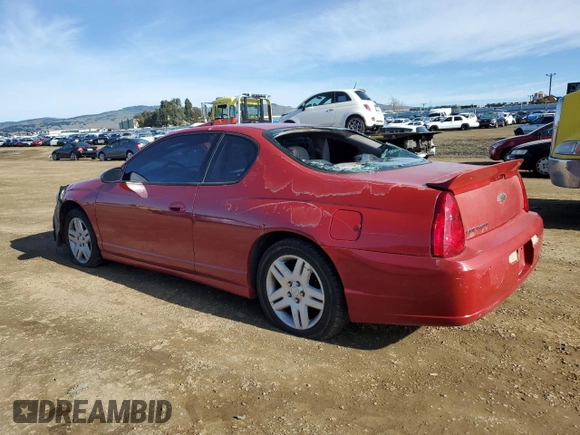 2007 Chevrolet Monte Carlo LT with VIN 2G1WK15K879237574, listed as a Copart auction lot 85602474 with 179,607 mi miles and Salvage Title. Bid and sale history available at carsss.com. Image 2.