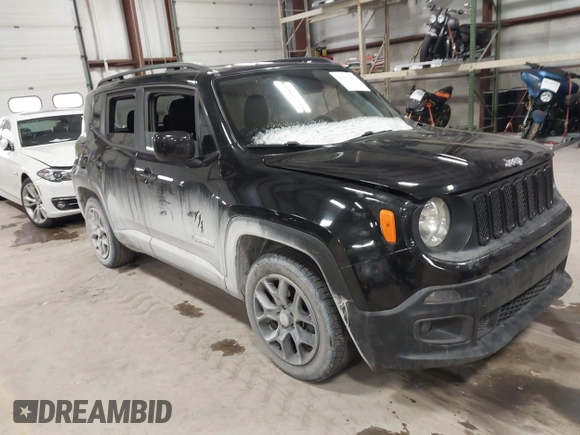 2018 Jeep Renegade Latitude z VIN ZACCJABB4JPG98977, wystawiony jako IAAI lot #41517137 z przebiegiem 109 962 mil mil oraz . Historia ofert i sprzedaży dostępna na DreamBid. Obrazek 1.