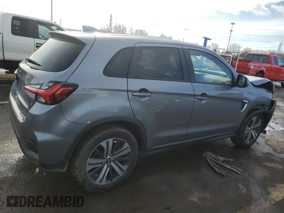 2021 Mitsubishi Outlander SE with VIN JA4APVAU2MU017275, listed as a Copart auction lot 87055624 with 74,837 mi miles and Salvage title. Bid and sale history available at DreamBid. Image 3.
