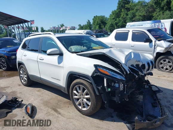 2016 Jeep Cherokee Limited with VIN 1C4PJMDB7GW122814, listed as a IAAI auction lot 42549356 with 132,886 mi miles and . Bid and sale history available at DreamBid. Image 1.