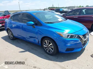 2021 Nissan Versa SV with VIN 3N1CN8EV8ML874965, listed as a IAAI auction lot 42056741 with 75,788 mi miles and . Bid and sale history available at DreamBid. Image 1.