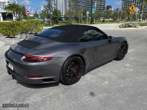 2017 Porsche 911 Carrera S with VIN WP0CB2A96HS156253, listed as a Copart auction lot 46137305 with 10,684 mi miles and Salvage Title. Bid and sale history available at carsss.com. Image 4.