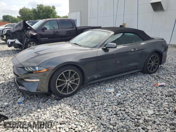 2019 Ford Mustang EcoBoost with VIN 1FATP8UHXK5129463, listed as a Copart auction lot 54005485 with 54,057 mi miles and Salvage Title. Bid and sale history available at carsss.com. Image 1.