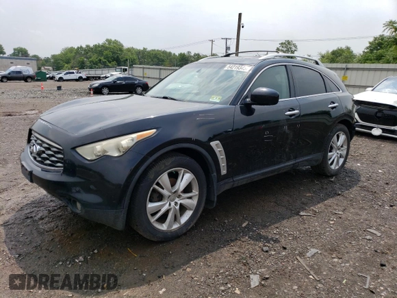 2009 Infiniti FX35 with VIN JNRAS18W59M156067, listed as a Copart auction lot 50407644 with 247,423 mi miles and Salvage Title. Bid and sale history available at carsss.com. Image 1.