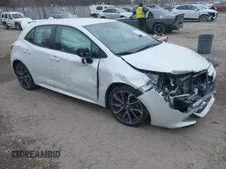 2022 Toyota Corolla Hatchback XSE with VIN JTNC4MBE2N3180407, listed as a IAAI auction lot 41328651 with 46,336 mi miles. Bid and sale history available at carsss.com. Image 1.