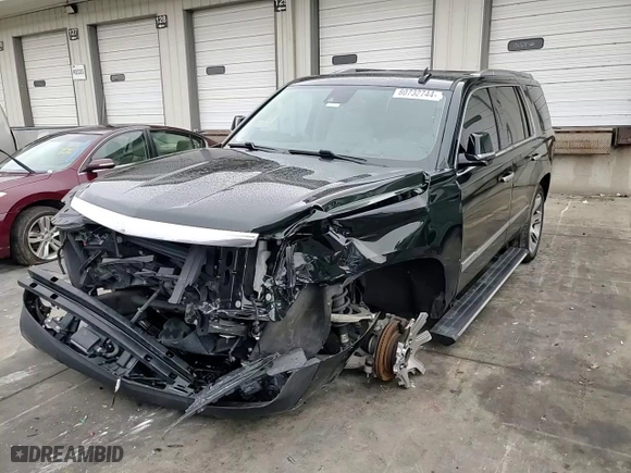 2016 Cadillac Escalade Premium Collection with VIN 1GYS4CKJ0GR267305, listed as a Copart auction lot 80732744 with 61,403 mi miles and Salvage Title. Bid and sale history available at carsss.com. Image 12.