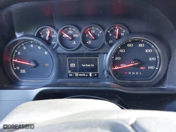 2019 Chevrolet Silverado 1500 Custom Trail Boss with VIN 3GCPYCEH7KG121386, listed as a IAAI auction lot 41357405 with 100,355 mi miles. Bid and sale history available at carsss.com. Image 7.