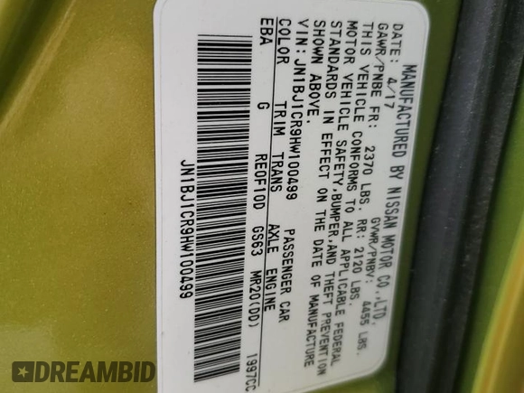2017 Nissan Rogue SL z VIN JN1BJ1CR9HW100499, wystawiony jako Copart lot #56340645 z przebiegiem 142 334 mil mil oraz Szkoda całkowita • Salvage title. Historia ofert i sprzedaży dostępna na DreamBid. Obrazek 13.