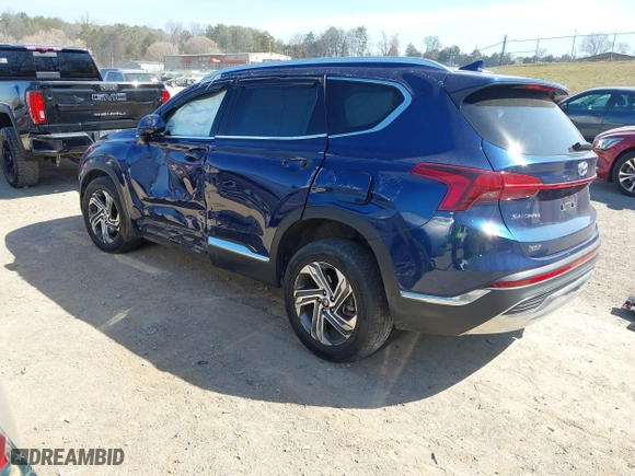 2021 Hyundai Santa Fe SEL with VIN 5NMS2DAJ2MH316068, listed as a IAAI auction lot 41780452 with 41,538 mi miles. Bid and sale history available at carsss.com. Image 3.
