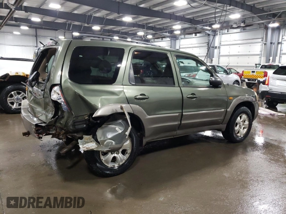 2002 Mazda Tribute LX with VIN 4F2CU08192KM29966, listed as a Copart auction lot 79458124 with 186,406 mi miles and Salvage Title. Bid and sale history available at carsss.com. Image 3.