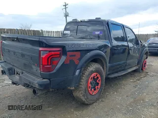 2024 Ford F-150 Raptor with VIN 1FTFW1RJ0RFA93011, listed as a IAAI auction lot 41730526 with 10,213 mi miles and . Bid and sale history available at carsss.com. Image 4.