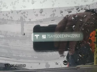 2023 Tesla Model Y Long Range with VIN 7SAYGDEEXPA122953, listed as a Copart auction lot 52627095 with Not Provided miles and Salvage Title. Bid and sale history available at DreamBid. Image 13.