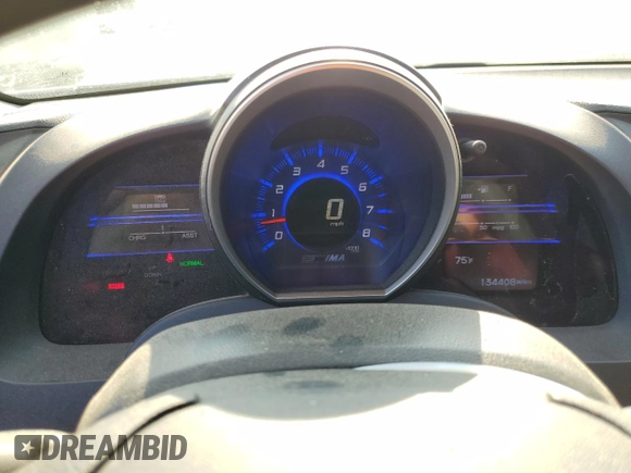 2011 Honda CR-Z with VIN JHMZF1C47BS007513, listed as a Copart auction lot 52969735 with 134,408 mi miles and Salvage Title. Bid and sale history available at carsss.com. Image 9.