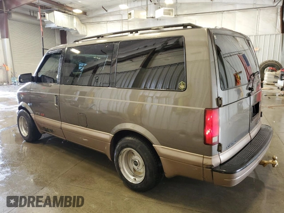 2000 Chevrolet Astro with VIN 1GNEL19W1YB207689, listed as a Copart auction lot 54711595 with 253,766 mi miles and Non Repairable. Bid and sale history available at carsss.com. Image 2.