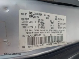 2006 Chrysler Town & Country LWB Limited with VIN 2A8GP64L26R797487, listed as a IAAI auction lot 42127082 with 126,548 mi miles. Bid and sale history available at carsss.com. Image 9.