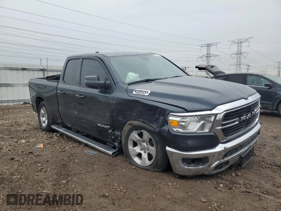 2021 Ram 1500 Big Horn with VIN 1C6SRFBT4MN622318, listed as a Copart auction lot 86769444 with 12,648 mi miles and Salvage Title. Bid and sale history available at carsss.com. Image 4.