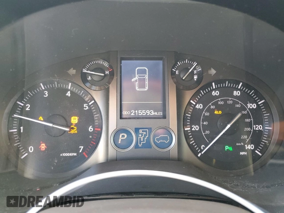 2011 Lexus GX 460 with VIN JTJBM7FX7B5020081, listed as a Copart auction lot 53826995 with 215,593 mi miles and Clean Title. Bid and sale history available at carsss.com. Image 9.