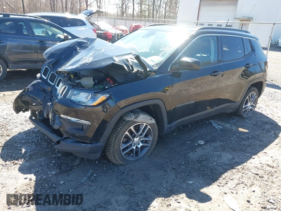 2020 Jeep Compass Latitude with VIN 3C4NJDBB5LT222386, listed as a IAAI auction lot 41851936 with 91,246 mi miles. Bid and sale history available at carsss.com. Image 17.