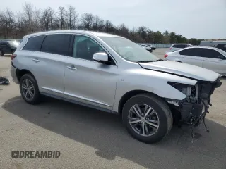 2020 Infiniti QX60 Signature Edition with VIN 5N1DL0MM8LC527577, listed as a Copart auction lot 53830435 with 80,090 mi miles and Salvage title. Bid and sale history available at DreamBid. Image 4.