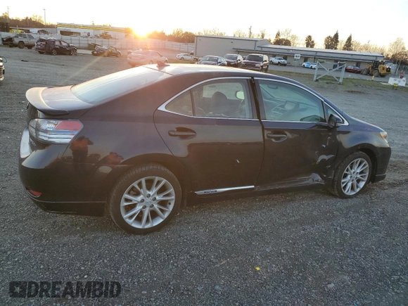 2010 Lexus HS 250h with VIN JTHBB1BA1A2001161, listed as a Copart auction lot 87281574 with 88,808 mi miles and Salvage Title. Bid and sale history available at DreamBid. Image 3.