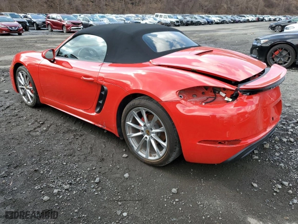 2022 Porsche 718 Boxster S with VIN WP0CB2A81NS221111, listed as a Copart auction lot 51421565 with 6,222 mi miles and Salvage Title. Bid and sale history available at carsss.com. Image 2.