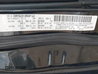 2013 Dodge Durango Crew with VIN 1C4RDHDG1DC647447, listed as a IAAI auction lot 42237714 with 177,523 mi miles and . Bid and sale history available at DreamBid. Image 9.