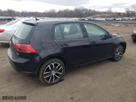 2017 Volkswagen Golf S with VIN 3VW217AU2HM018487, listed as a Copart auction lot 52799405 with 58,434 mi miles and Salvage Title. Bid and sale history available at carsss.com. Image 3.