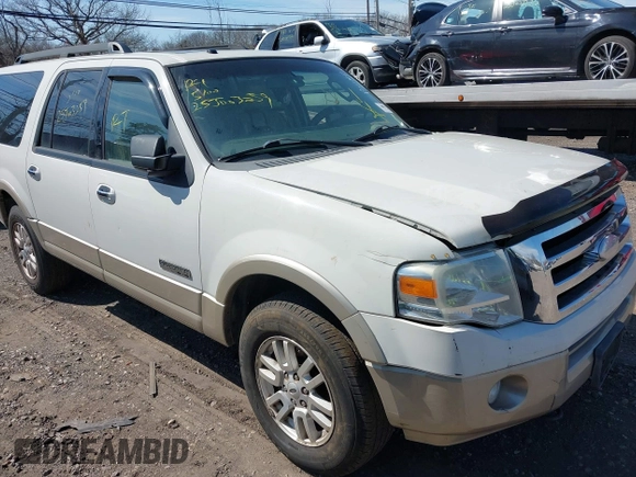 2008 Ford Expedition Max Eddie Bauer with VIN 1FMFK18538LA45515, listed as a IAAI auction lot 41916113 with Not Provided miles and . Bid and sale history available at DreamBid. Image 1.