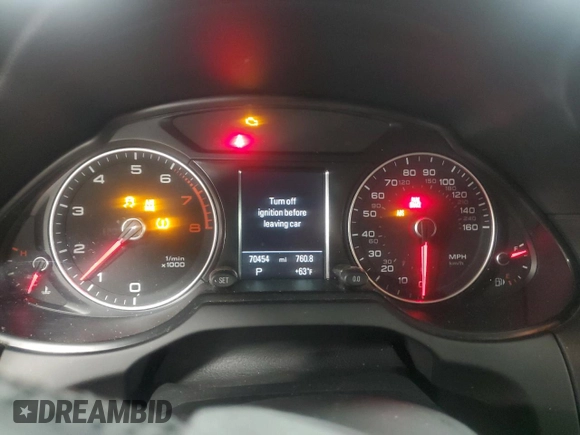 2015 Audi Q5 Premium Plus with VIN WA1LFAFP0FA127981, listed as a Copart auction lot 56475825 with 70,454 mi miles and Salvage title. Bid and sale history available at DreamBid. Image 9.