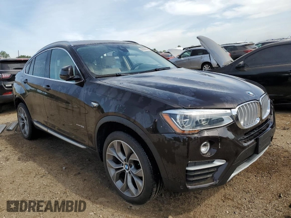 2015 BMW X4 xDrive28i with VIN 5UXXW3C5XF0F88635, listed as a Copart auction lot 56506824 with 80,243 mi miles and Salvage Title. Bid and sale history available at carsss.com. Image 4.