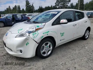 2013 Nissan LEAF SV with VIN 1N4AZ0CP4DC415416, listed as a Copart auction lot 63021555 with Not provided miles and Salvage title. Bid and sale history available at DreamBid. Image 1.
