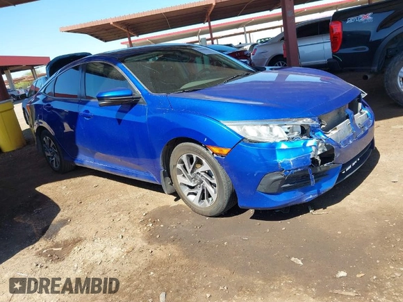 2017 Honda Civic Sedan EX with VIN 19XFC2F72HE028712, listed as a IAAI auction lot 41859083 with 106,250 mi miles. Bid and sale history available at carsss.com. Image 1.